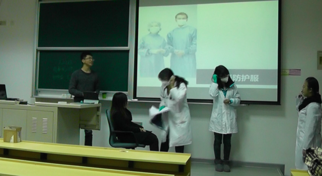 Students learned how to protected themselves from Ebola 